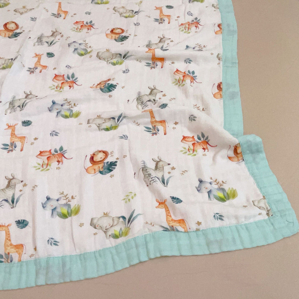 Bamboo Cotton Four-layer Yarn Single Child Cool Feeling Quilt Thin Blanket
