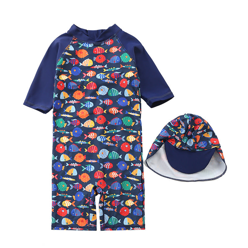 Children's Swimsuit One-piece Surfing Suit Infant Boy Swimming Pool