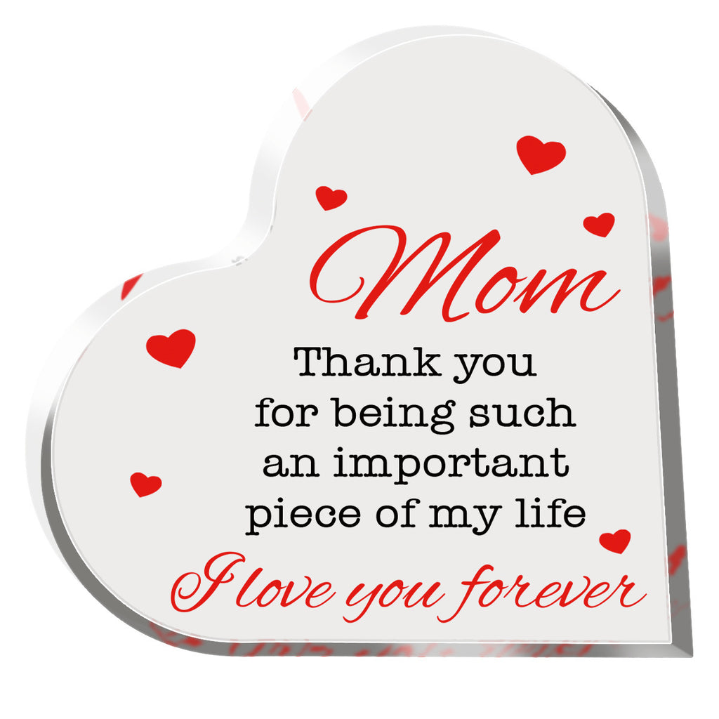 Acrylic Love Ornaments Transparent Decorations Mother's Day Gift