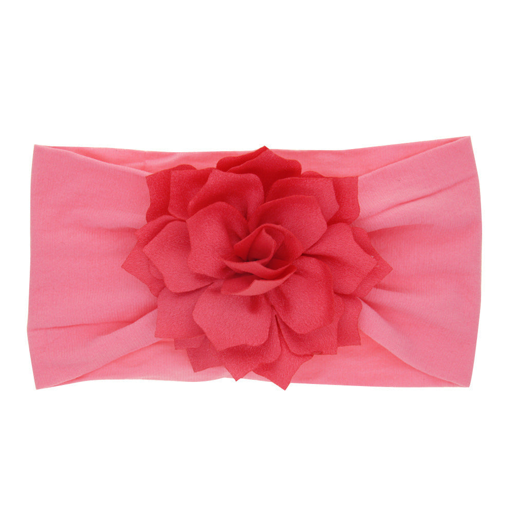 Nylon Lotus Leaf Flower  Hairband, Comes In Multiple Colors