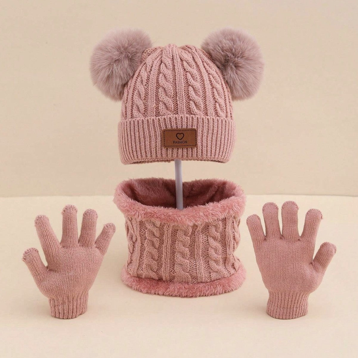 Children's Hat, Scarf & Gloves - 3PC Set