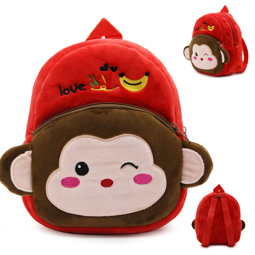 Animal Plush Toy School Bag Backpack