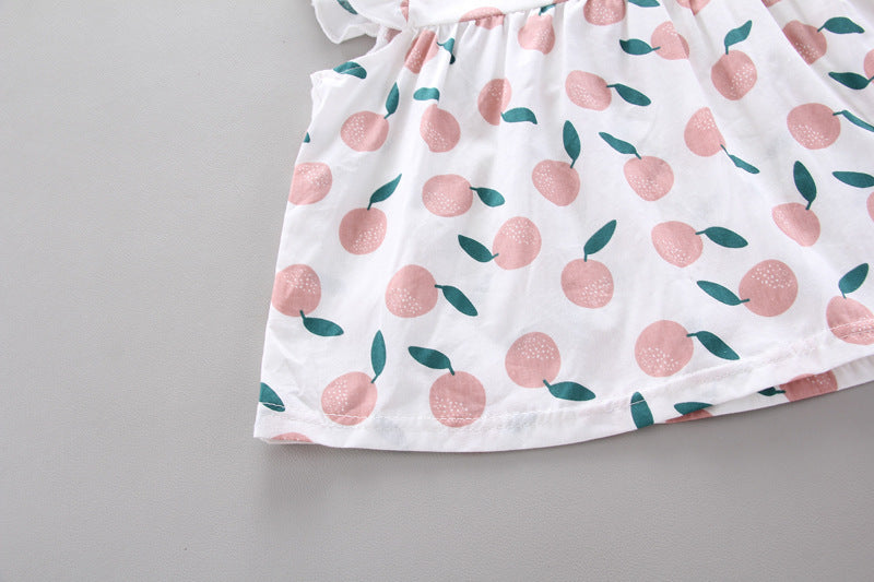 Girls' Sleeveless Top with Solid Color Shorts 2pc Set