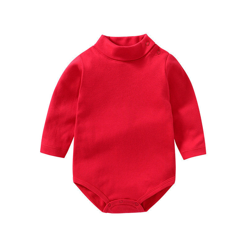 Baby Long Sleeve Onesie Solid Color Bodysuit