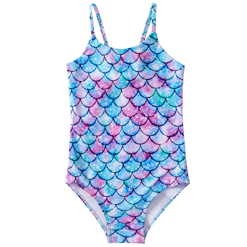 Girls' Mermaid 1pc Swimsuit, Multiple Designs To Choose From