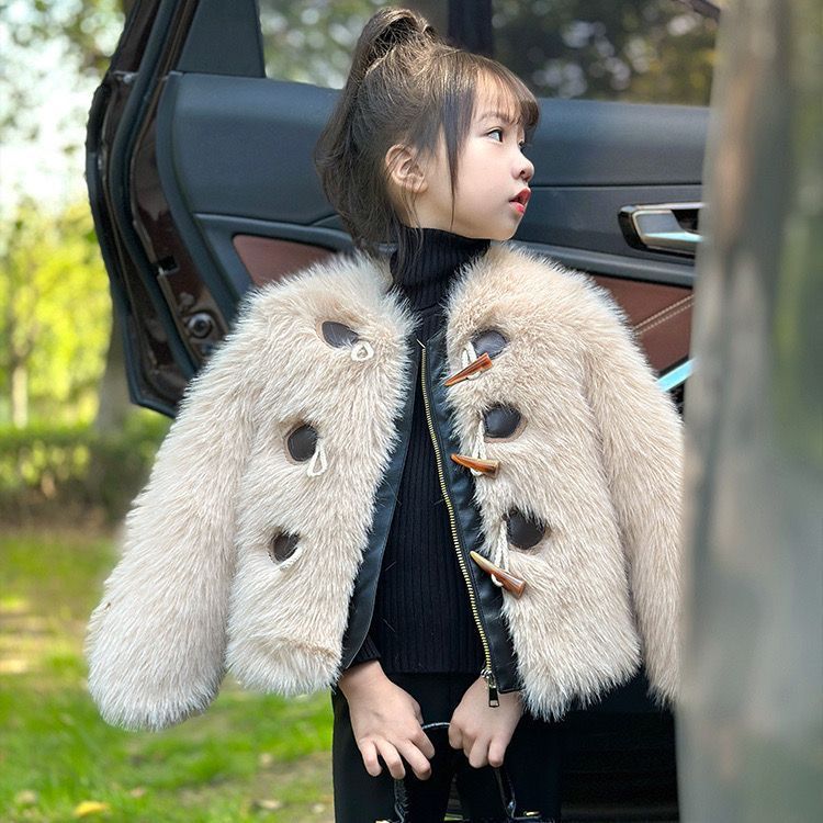 Thickened Autumn And Winter Girls' Fur Coat