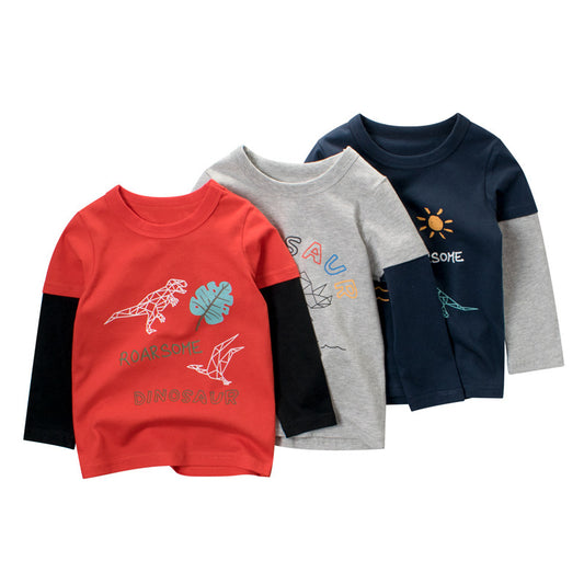 Boys' Long-sleeved T-shirt Top