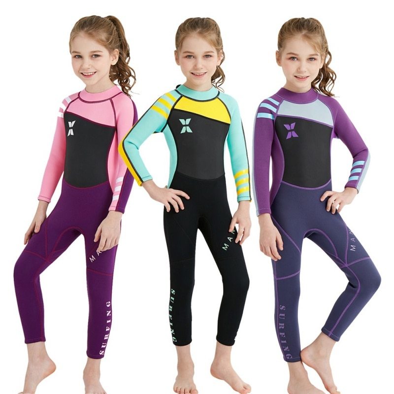 Children's Girl Diving Wet Suits, Swimsuits