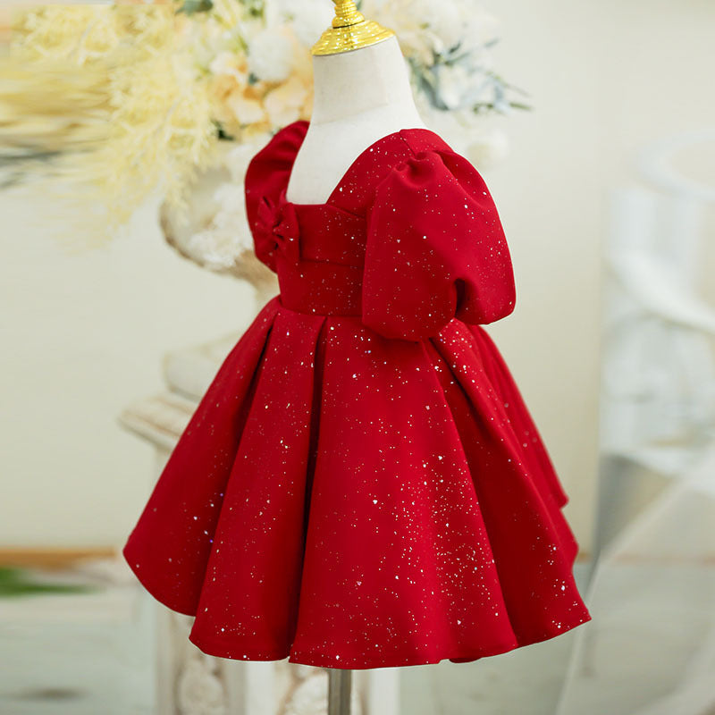 Baby Zhuazhou Umbrella Red Princess Dress