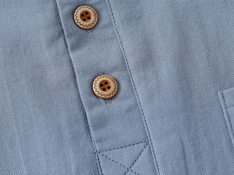 Boys' V-neck Short Sleeve Shirt