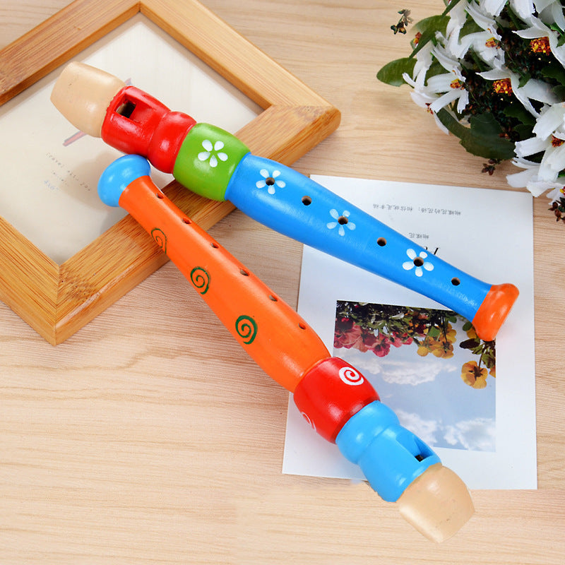 Wooden Colored Piccolo Recorder