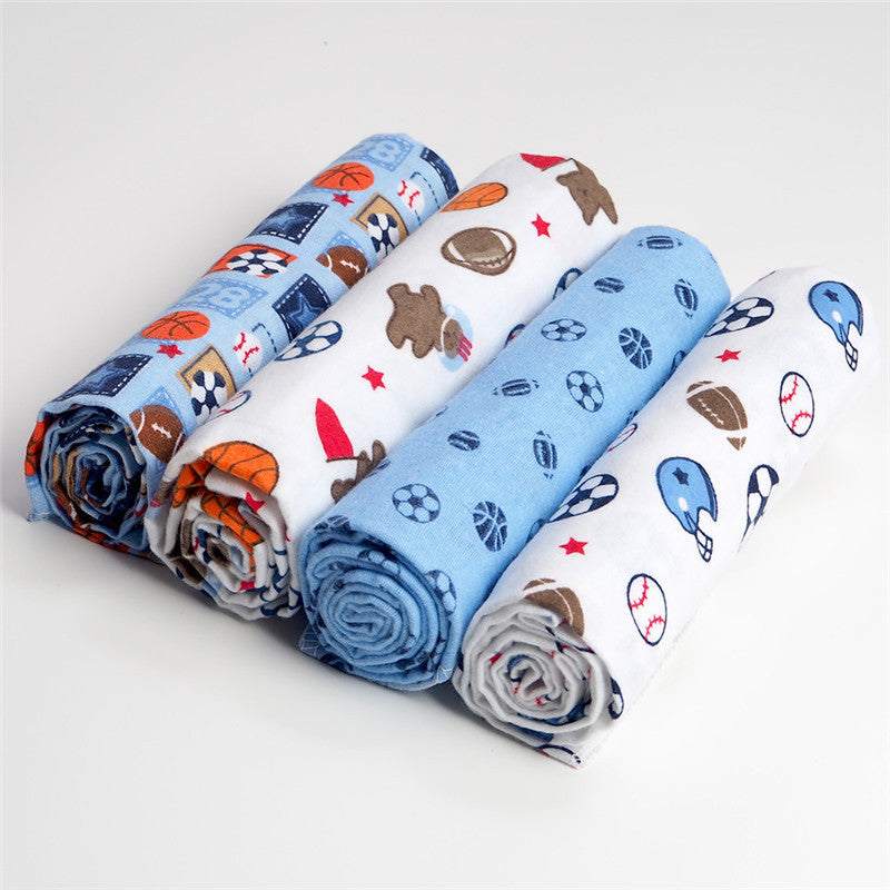 Baby Cotton Receiving Blankets 4 Pack