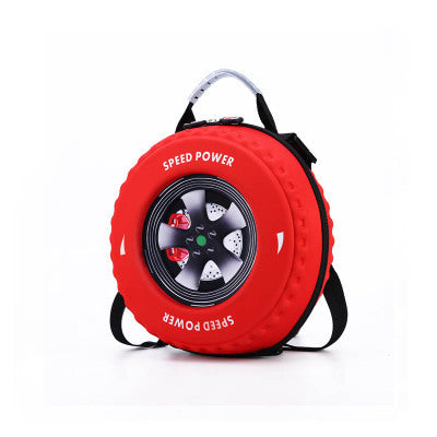 Kid's Small Schoolbag, Creative 3D Cartoon Tire Backpack
