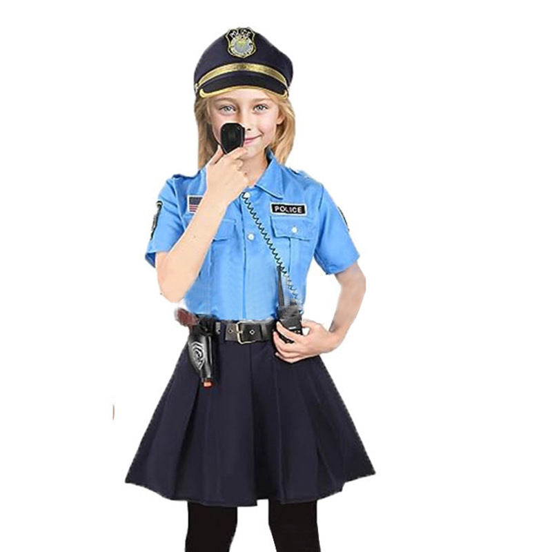 Halloween Girls' Police Costume