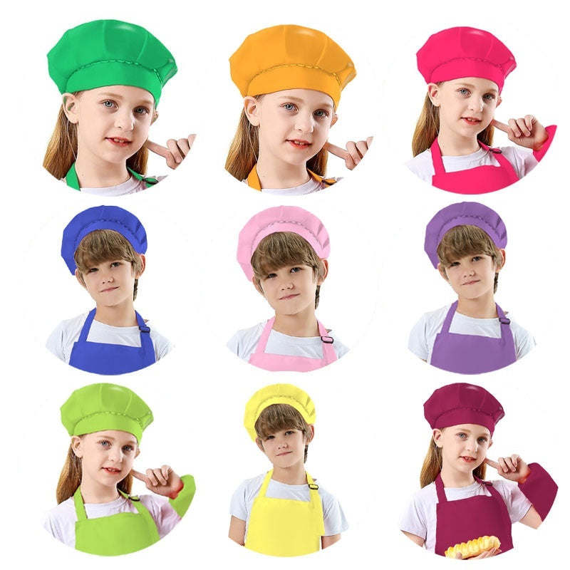 Amazon Cross-border Kindergarten Drawing Clothes Chef Uniform Suit Printing Clothes Baby Bib