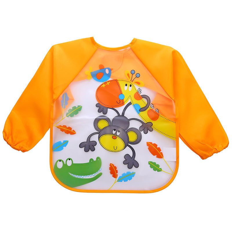 Long Sleeve Kids Waterproof Painting Apron, Children's Bib