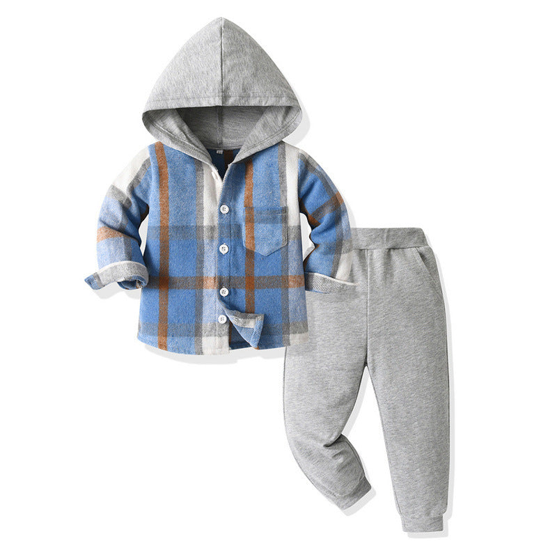 All-matching Plaid Shirt Harem Pants