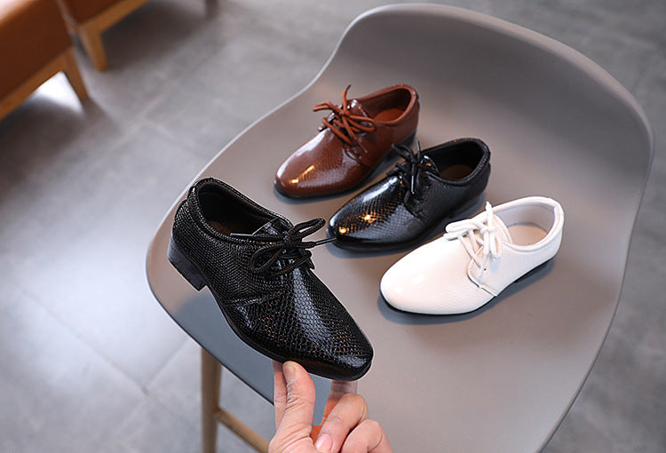 New British Style Lace-up Boys' Dress Shoes, Dance Shoes