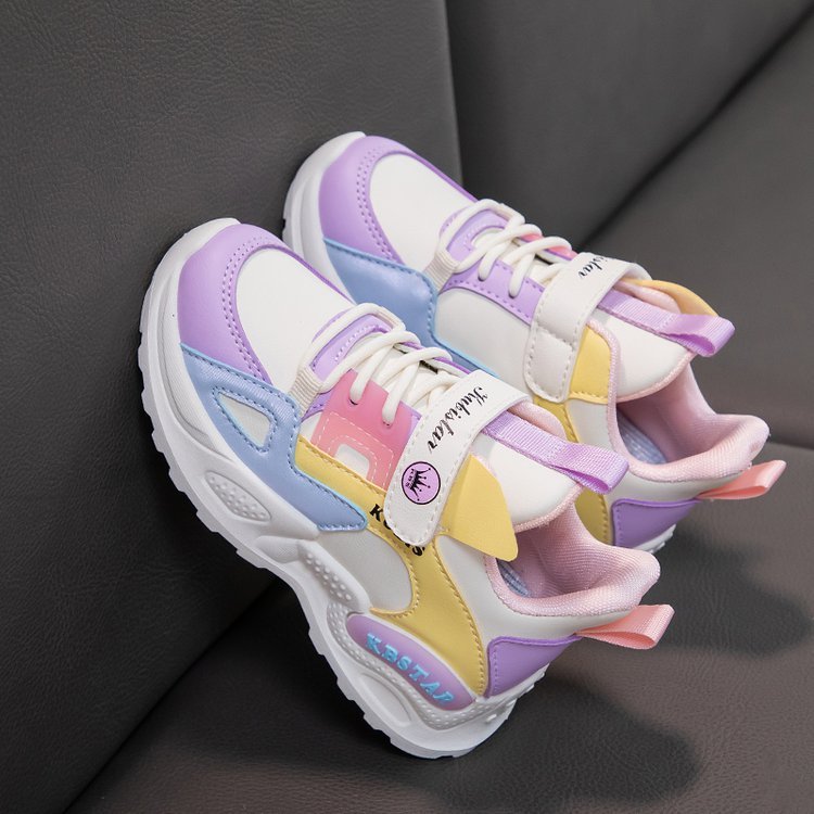 Girls' Running Soft Bottom Shoes, Casual Sport Shoes