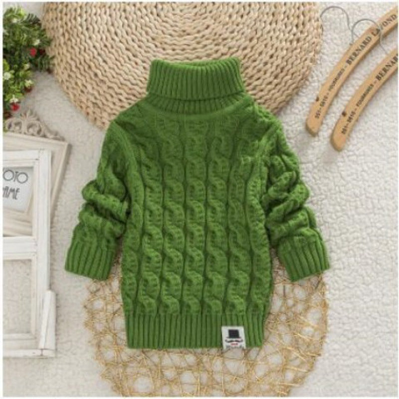 Children's Plush Thick Knitted Sweater