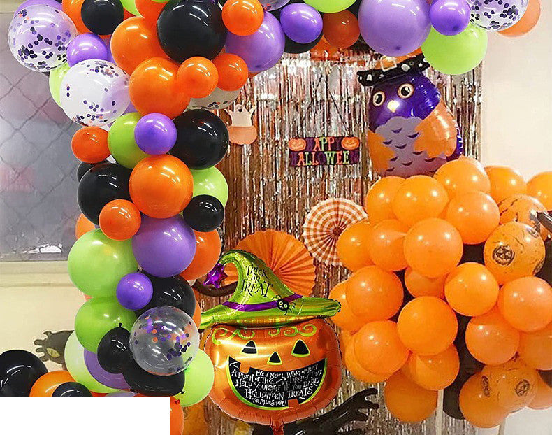 Halloween Party Decor Latex Balloons Set, Multiple Kits to Choose From