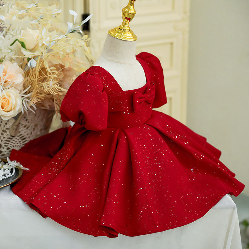 Baby Zhuazhou Umbrella Red Princess Dress