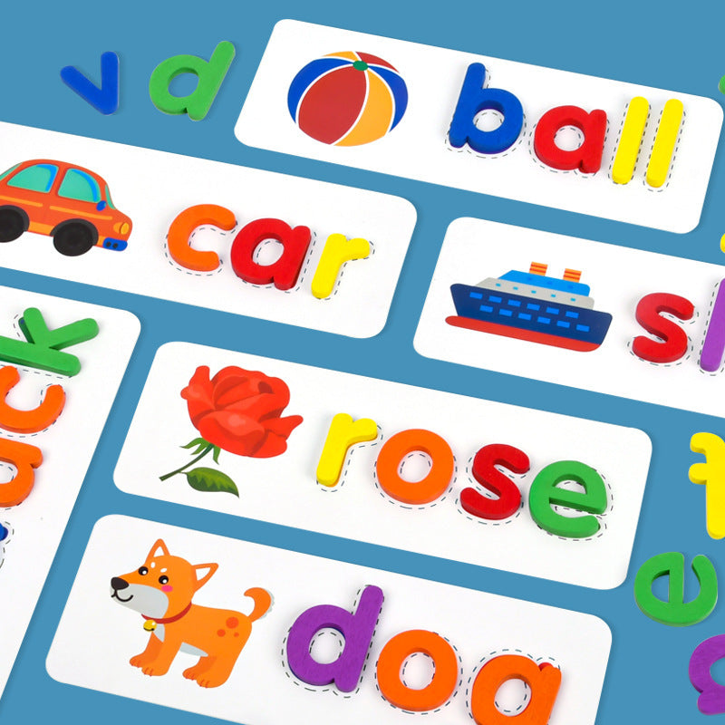 Early Education 26 English Letter Spelling Cards, Educational Toys