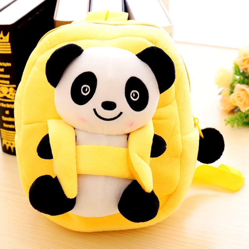 Cartoon Panda Plush Children's School Bag Girl Boy