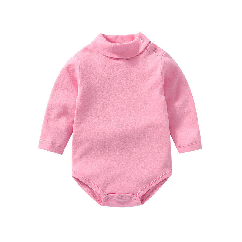 Baby Long Sleeve Onesie Solid Color Bodysuit