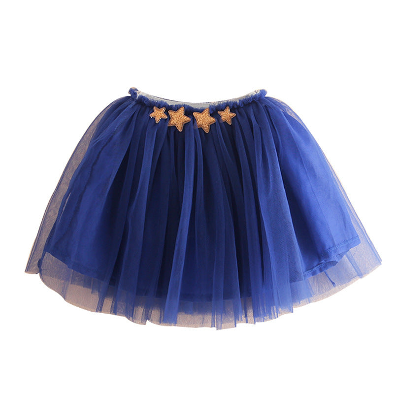 New Tutu Skirt Korean Princess Children's Mesh Dress Baby Dance Pettiskirt