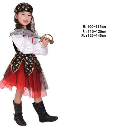 Halloween Children's Pirate Costumes, Theme Party Outfits