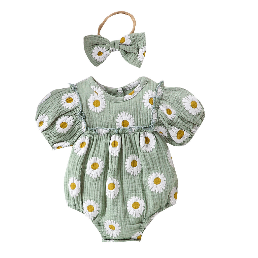 Baby Girl Summer Sunshine Onesie 2pc Set