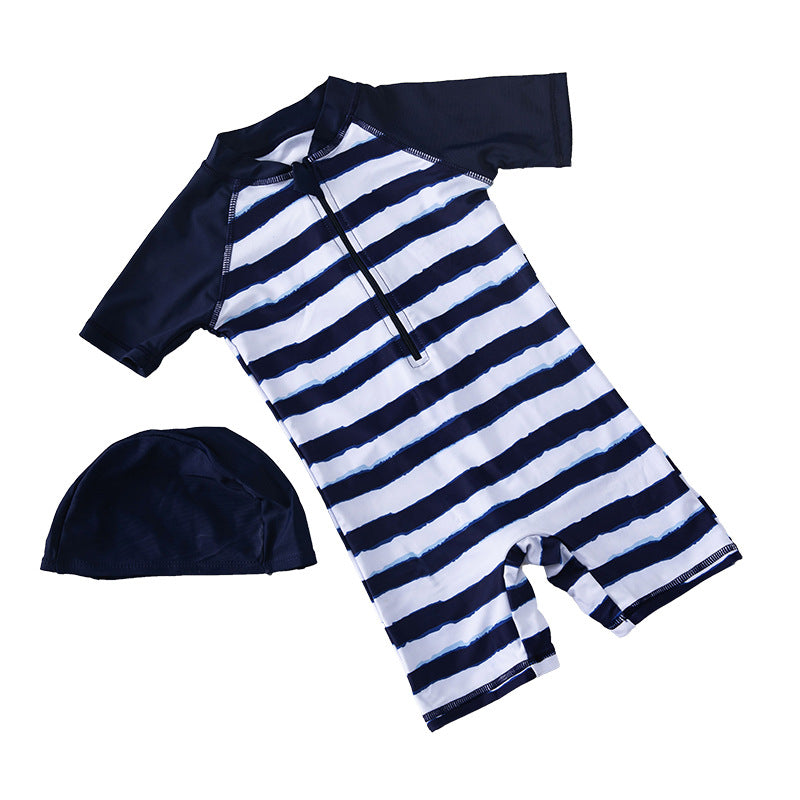 Baby/Toddler/Boys' Striped Warm Quick-Drying Swimsuit