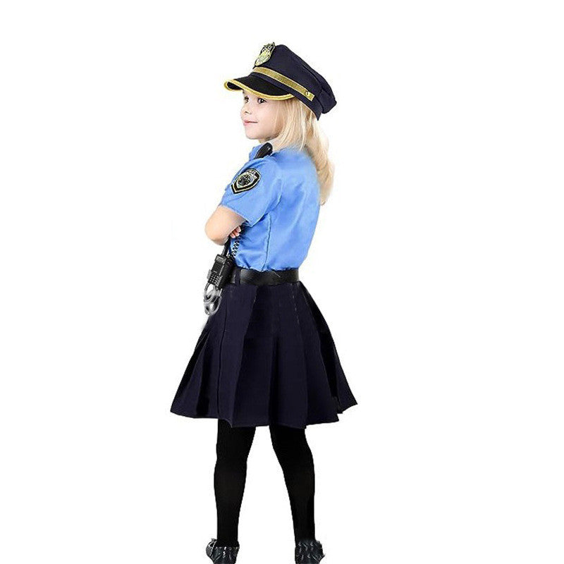 Halloween Girls' Police Costume