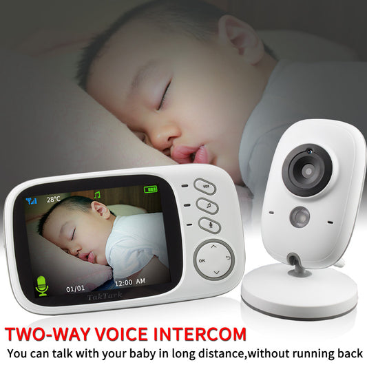 3.2 Inch Digital Baby Monitor Camera, Voice Intercom, 8 Built-in Lullabies