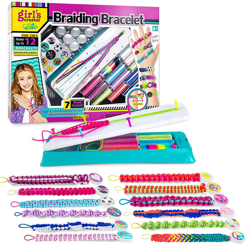 Girls' Gift Bracelet Making Craft Set, Children's DIY Jewelry Making Kit