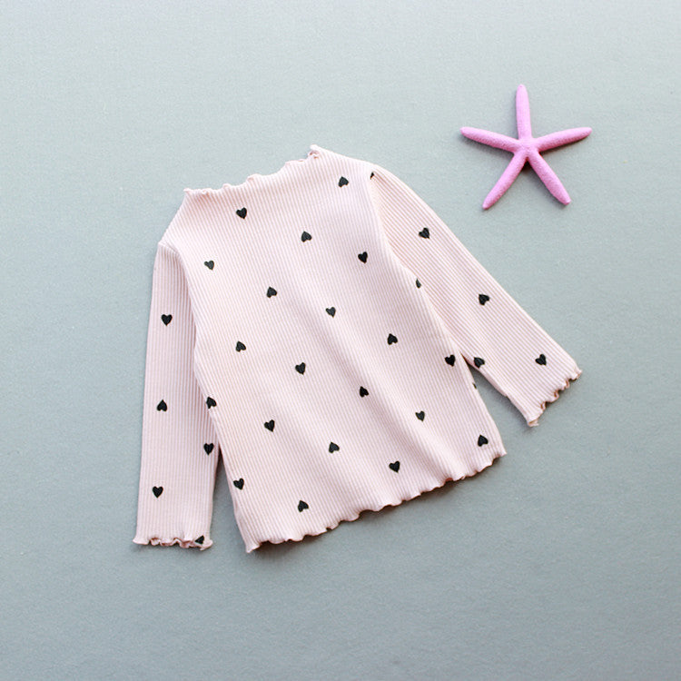 Girls' Love long-sleeved Shirt, Multiple Colors Available