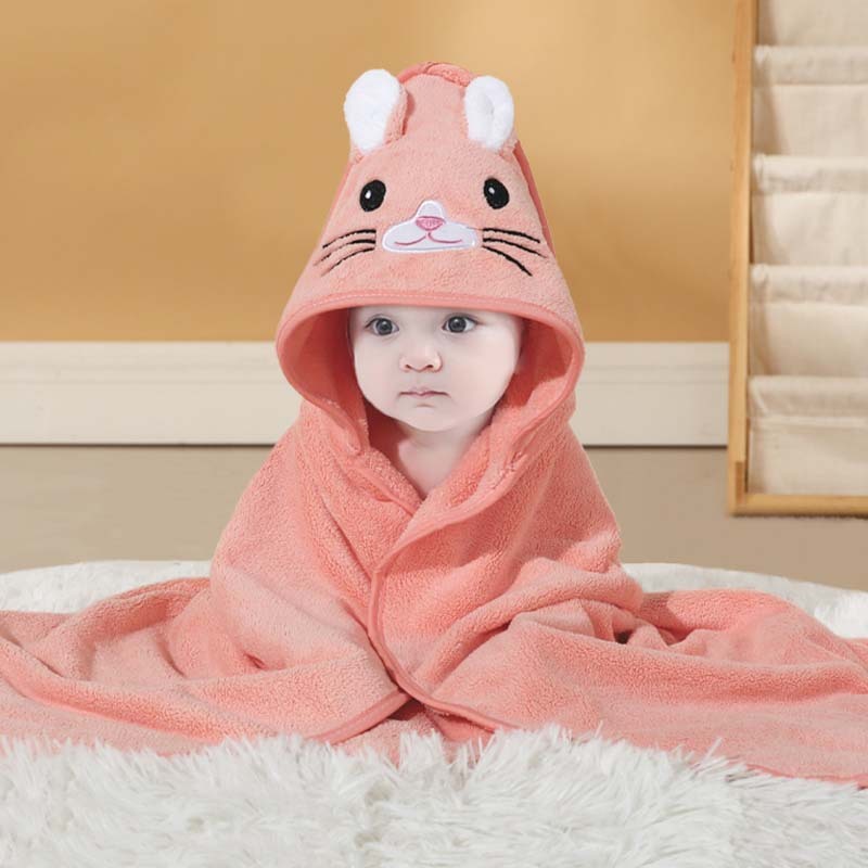 Baby Animal Swaddling Hooded Blanket