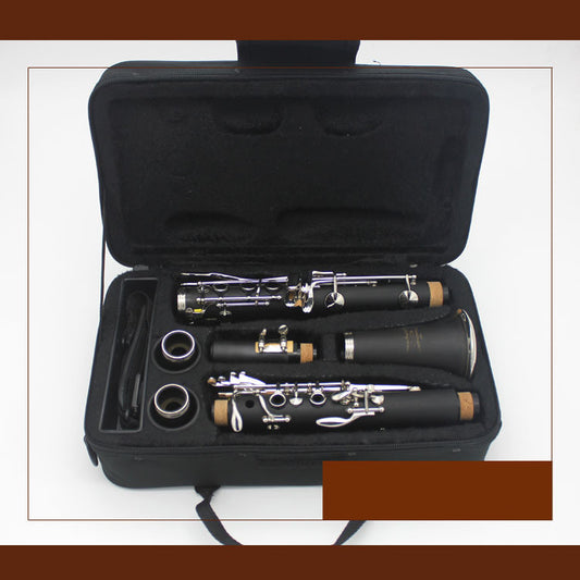 Double Two-section Clarinet Musical Instrument In High-pitched B Tone