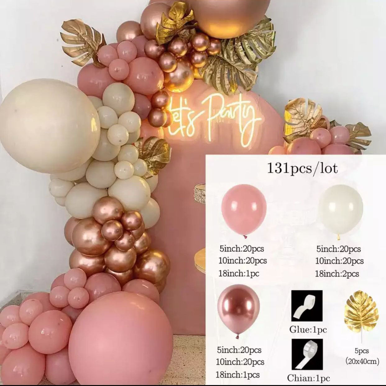 Retro Colored Irregular Balloon Arch Garland Kits, Multiple Kits Available