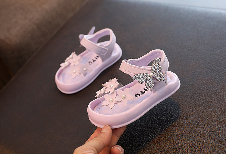 Baby/Toddler Girls' Princess Sandals, Non-slip Soft-soled Children's Shoes