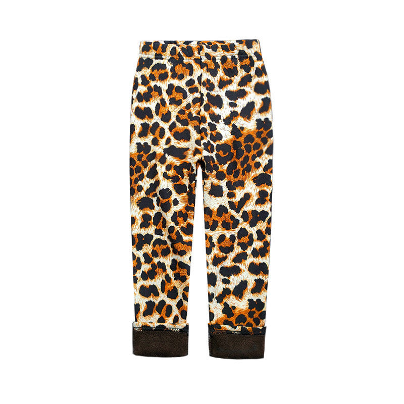 Fleece-lined Thermal Leggings For Girls
