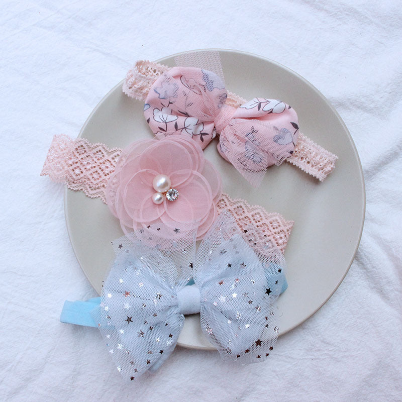 Baby Girl Bow Hair Band Gift Set