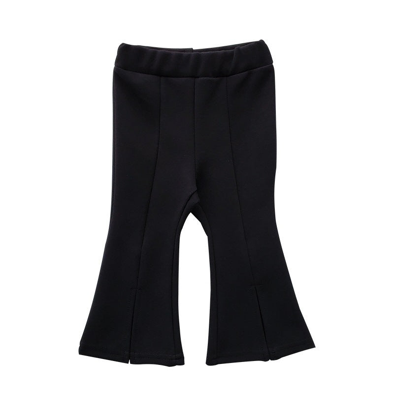 Infant Toddler Spring or Autumn Girls' Candy Colour Bell-bottom Pants