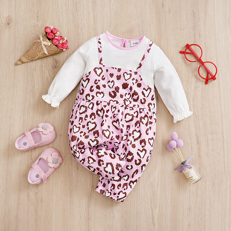 Baby Casual Jumpsuit Fake Two Pieces Jumpsuit