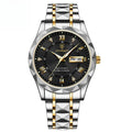 Men's Waterproof Double Calendar Luminous Quartz Watch, Gift For Dad