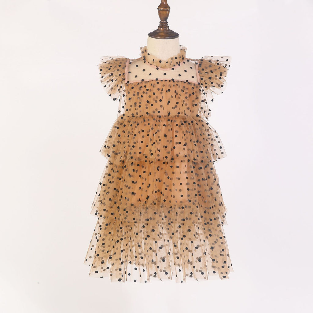 Girls' Fairy Star Sequins Cake Dress
