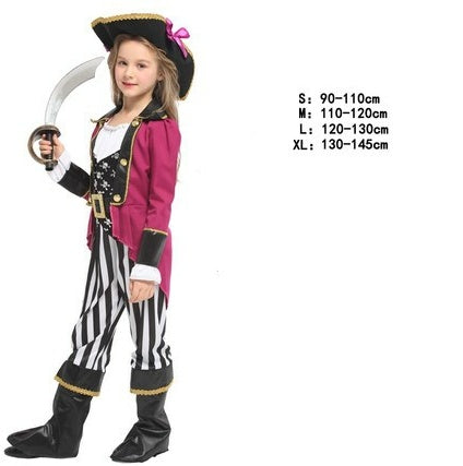 Halloween Children's Pirate Costumes, Theme Party Outfits