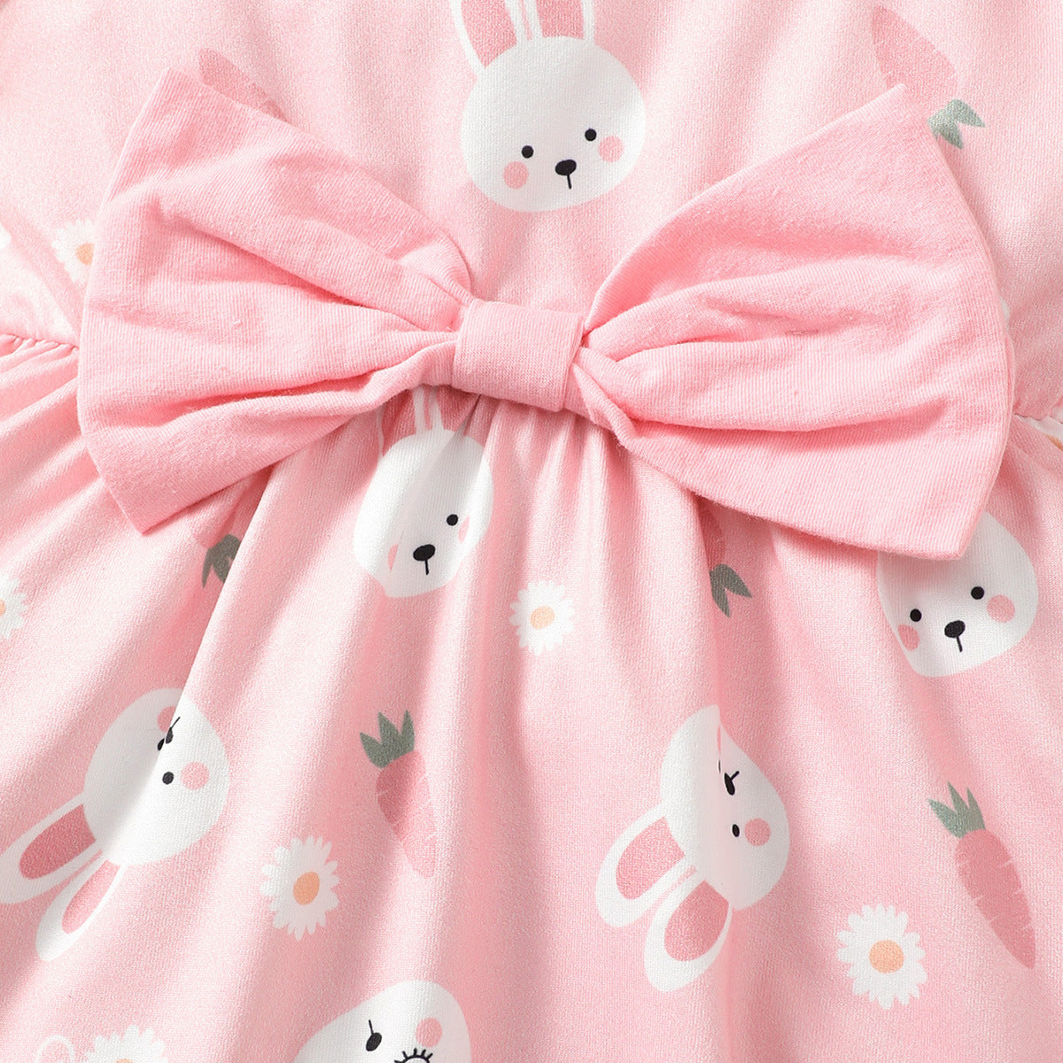 Cute Rabbit Print Girl Dress