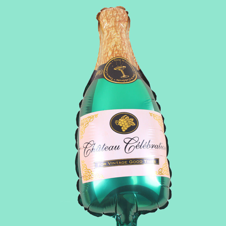 Creative Large Champagne Gin Bottle Balloon